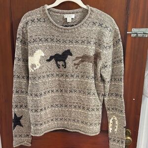Equestrian Patterned Sweater
